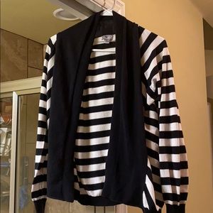 Black and white cardigan